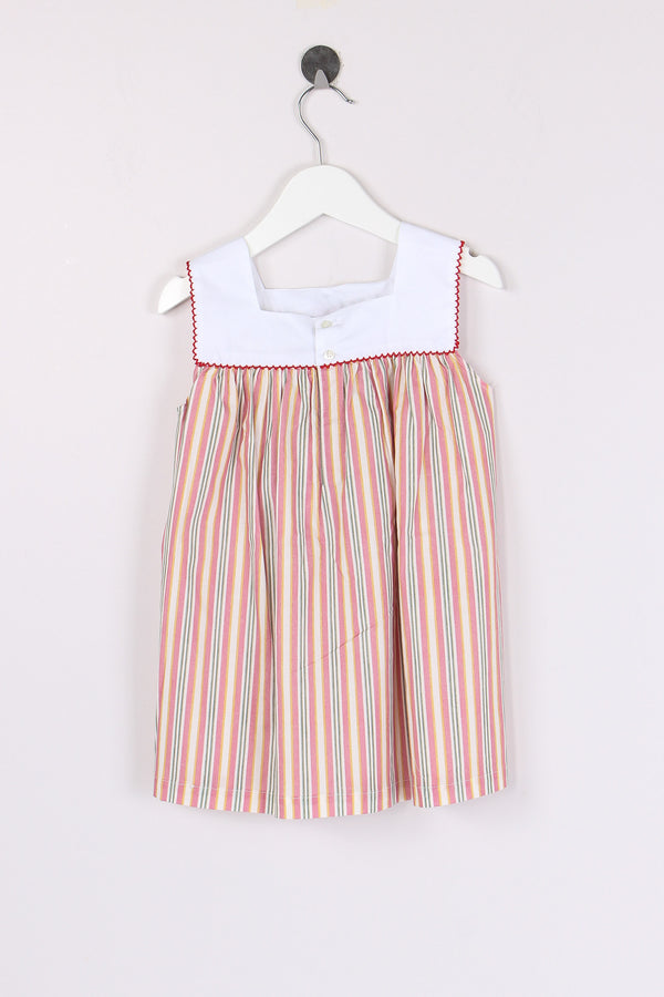 Abito Riga Inserto Ricamo Rose/stripes-2