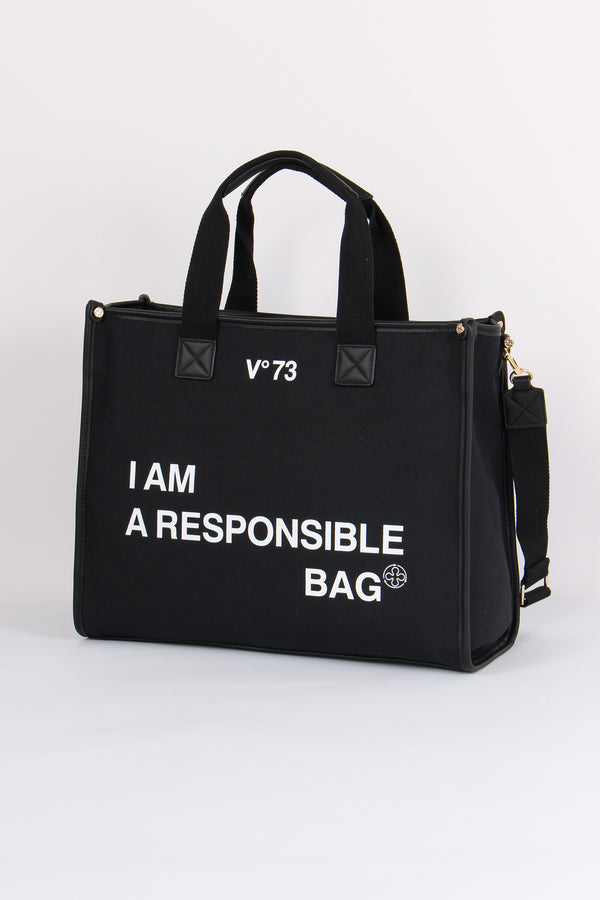 Responsability Bis Tote Grande Nero-2