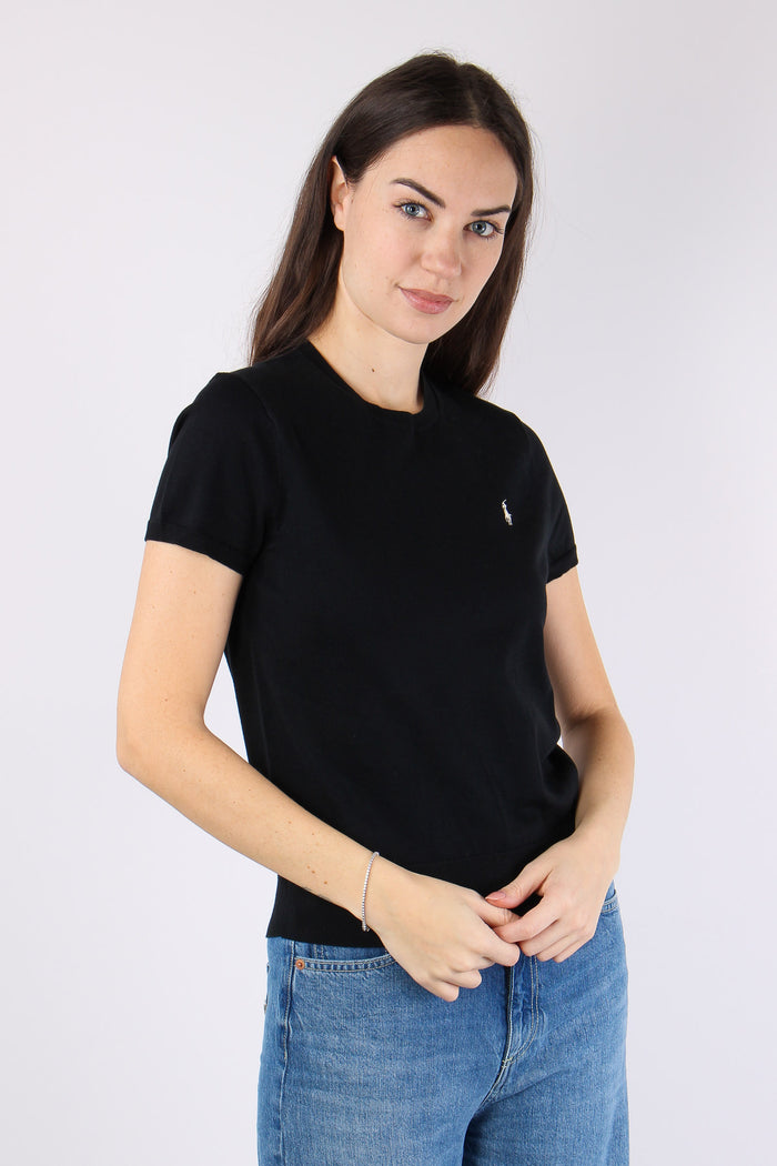 Pullover Manica Corta Polo Black-5