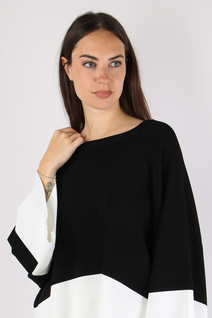 Maglia Bicolor Nero/ecru-7
