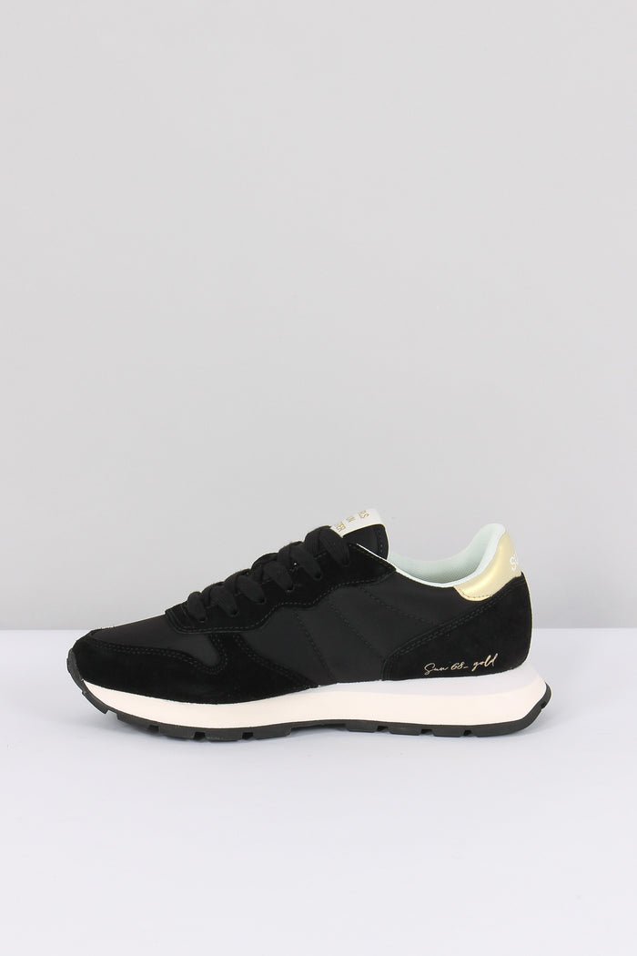Sneaker Ally Gold Silver Nero-11