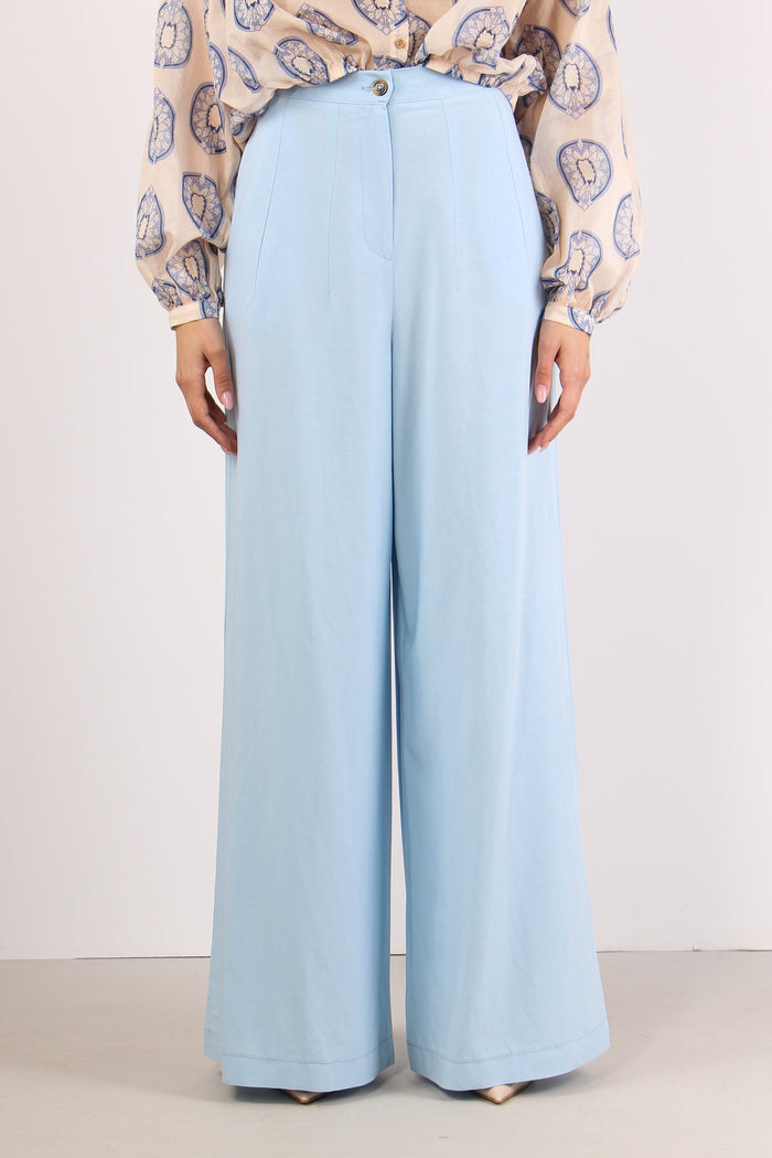 Pantalone Palazzo Misto Viscos Polvere-2