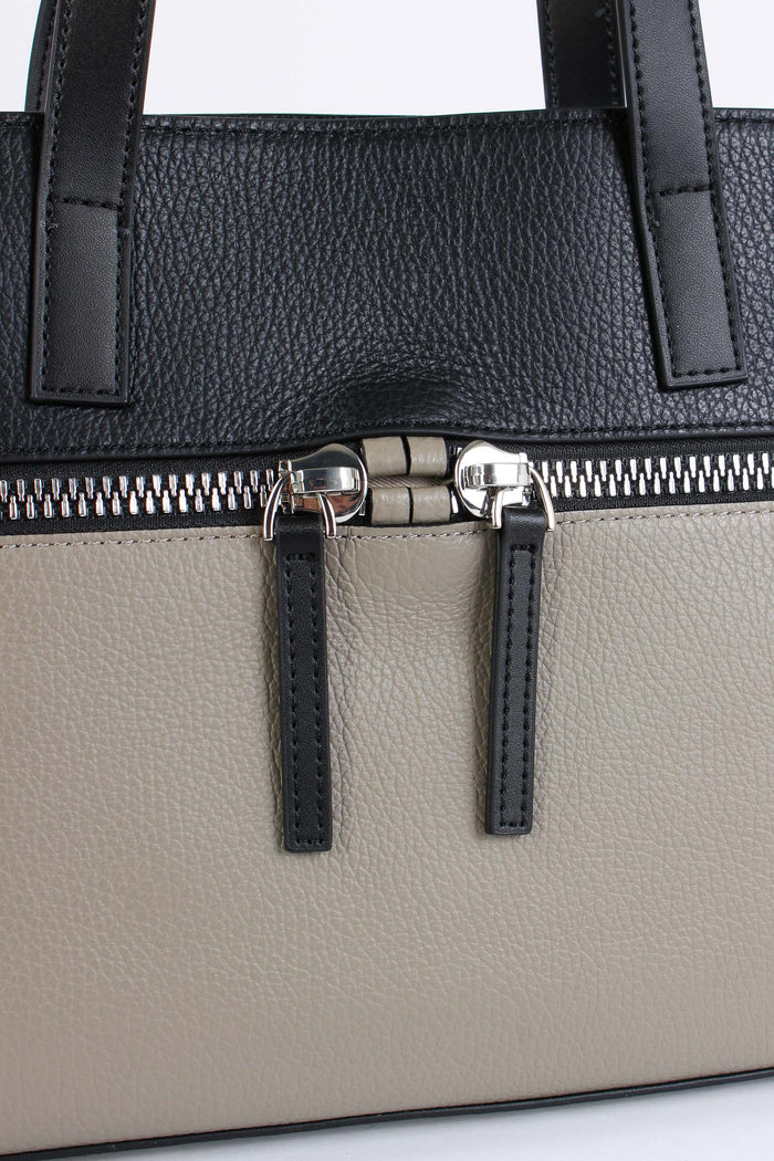 Laurencia Tracolla 2 Manici Fossil Black-7