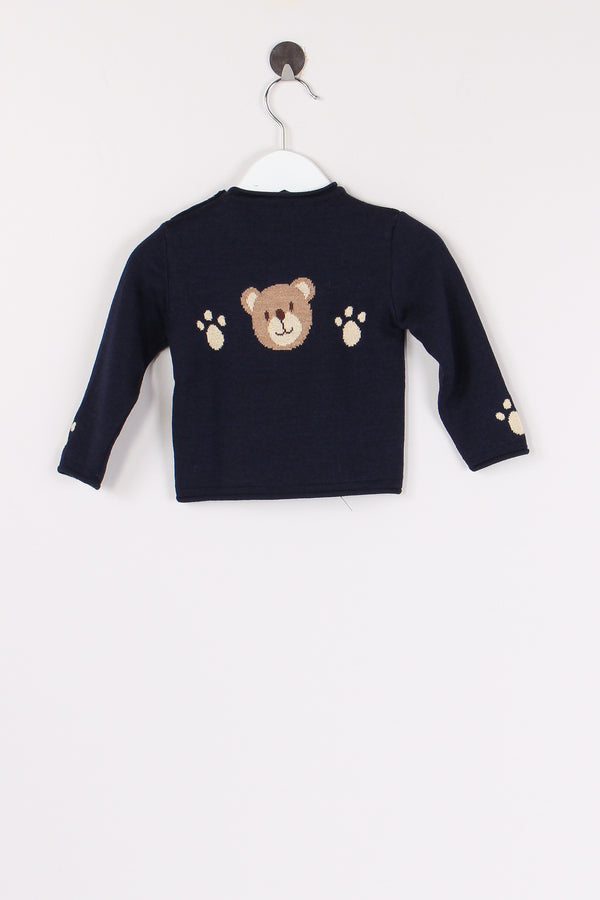 Pullover Inserto Orso Blu Notte-2