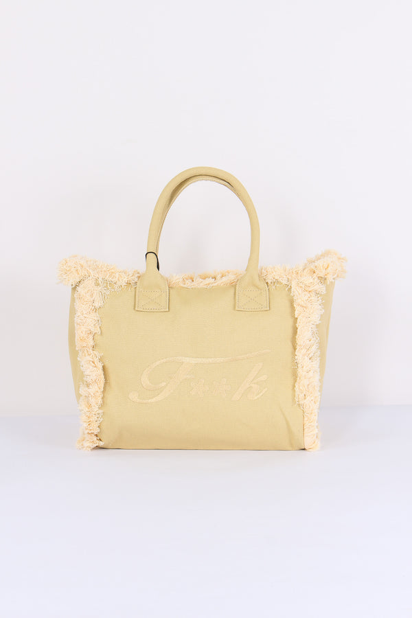 Shopping Canvas Logo Beige
