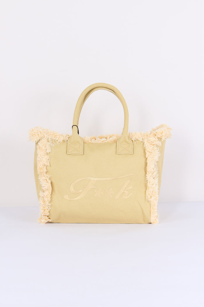 Shopping Canvas Logo Beige