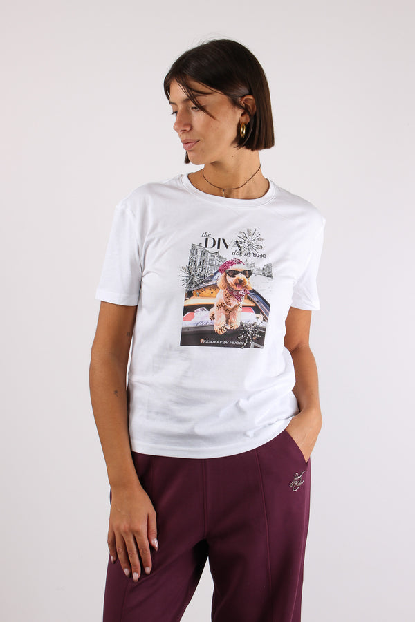 T-shirt M/m Stampa Diva Dog-2