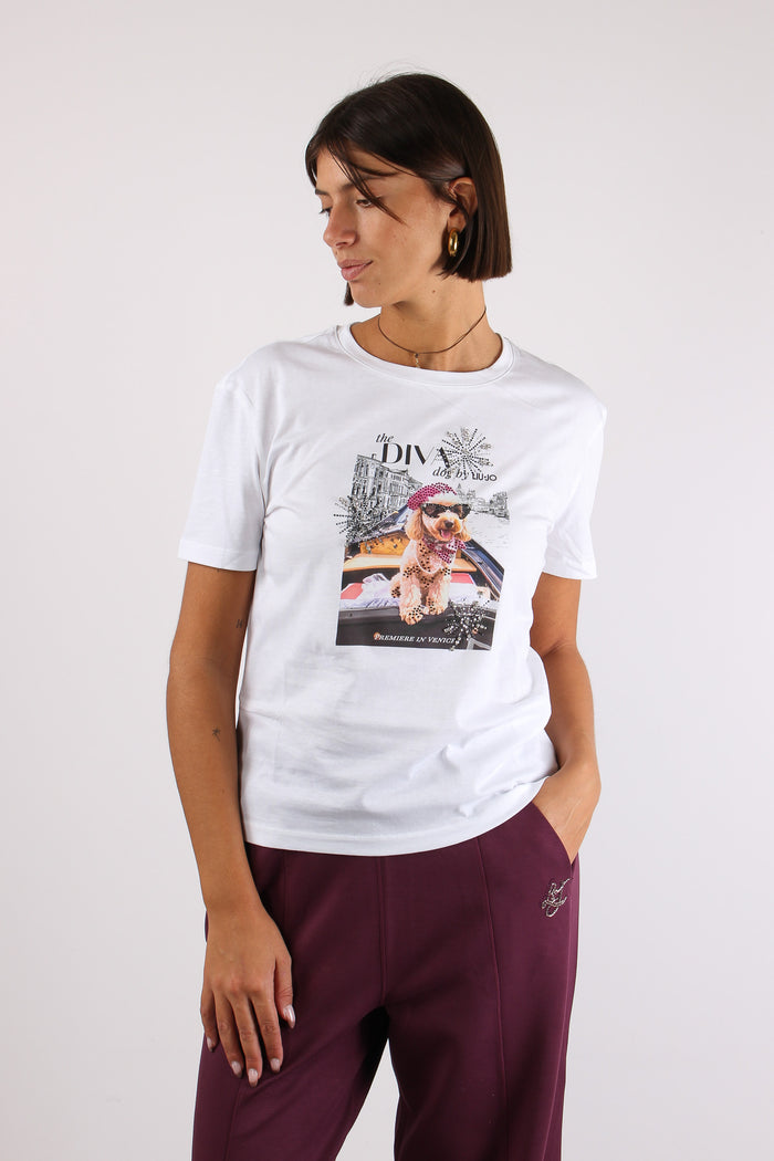 T-shirt M/m Stampa Diva Dog-2