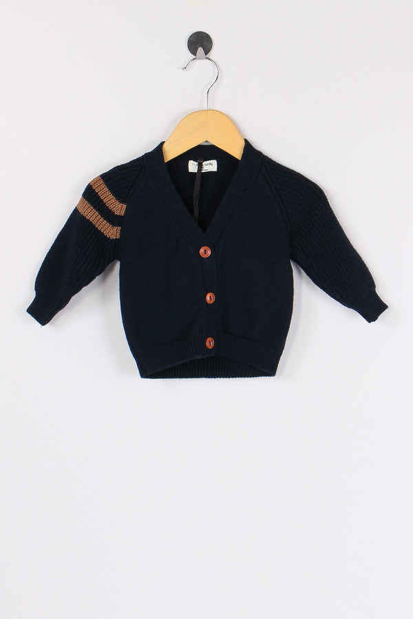 Cardigan Bottoni Dark Blue