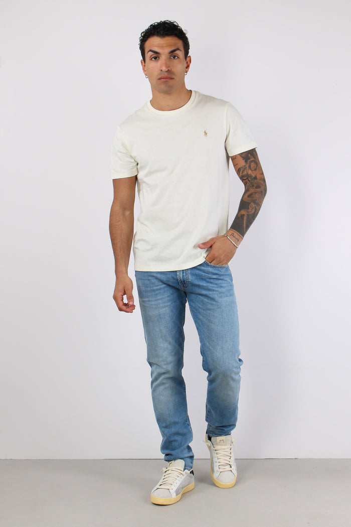 T-shirt Custom Slim Fit Cream-5
