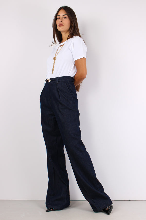 Alain_20 Denim Palazzo Lurex Blu Denim-2