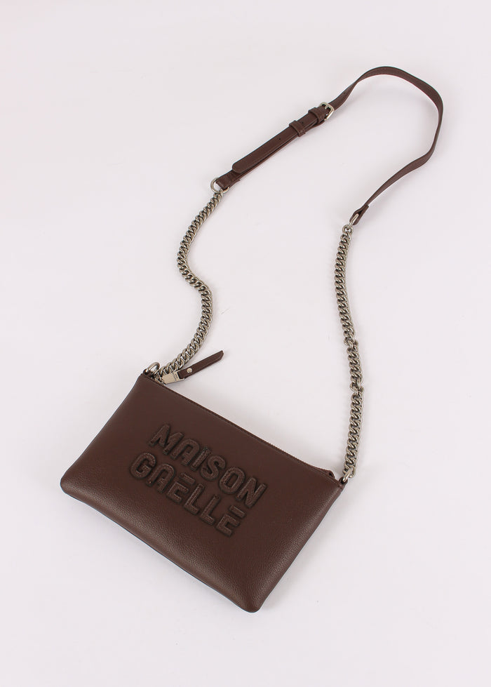 Pochette Tracolla Maxi Logo Rilievo Moro-5