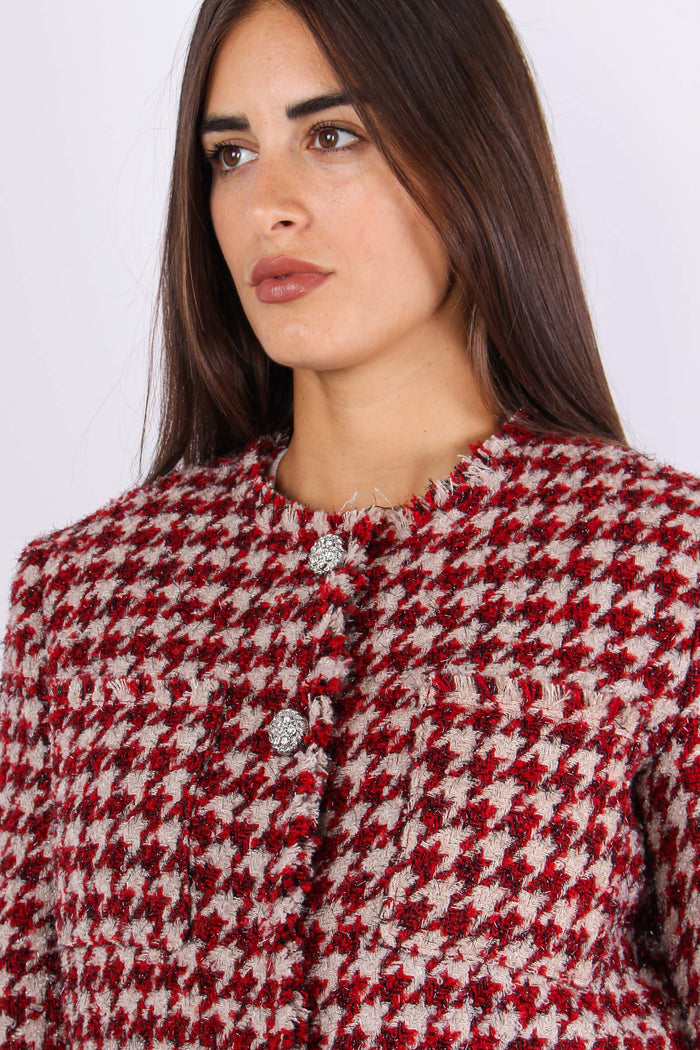 Giacca Chanel Pied De Poule Beige/pepper-7