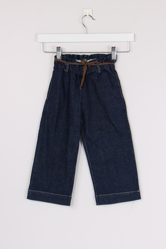 Denim Ampio Cintura Denim