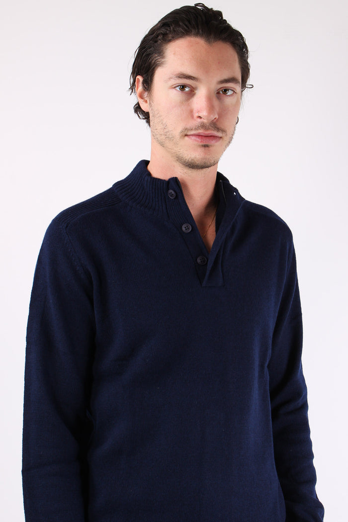 Collo Alto  Cotone Poseidon Blue-6