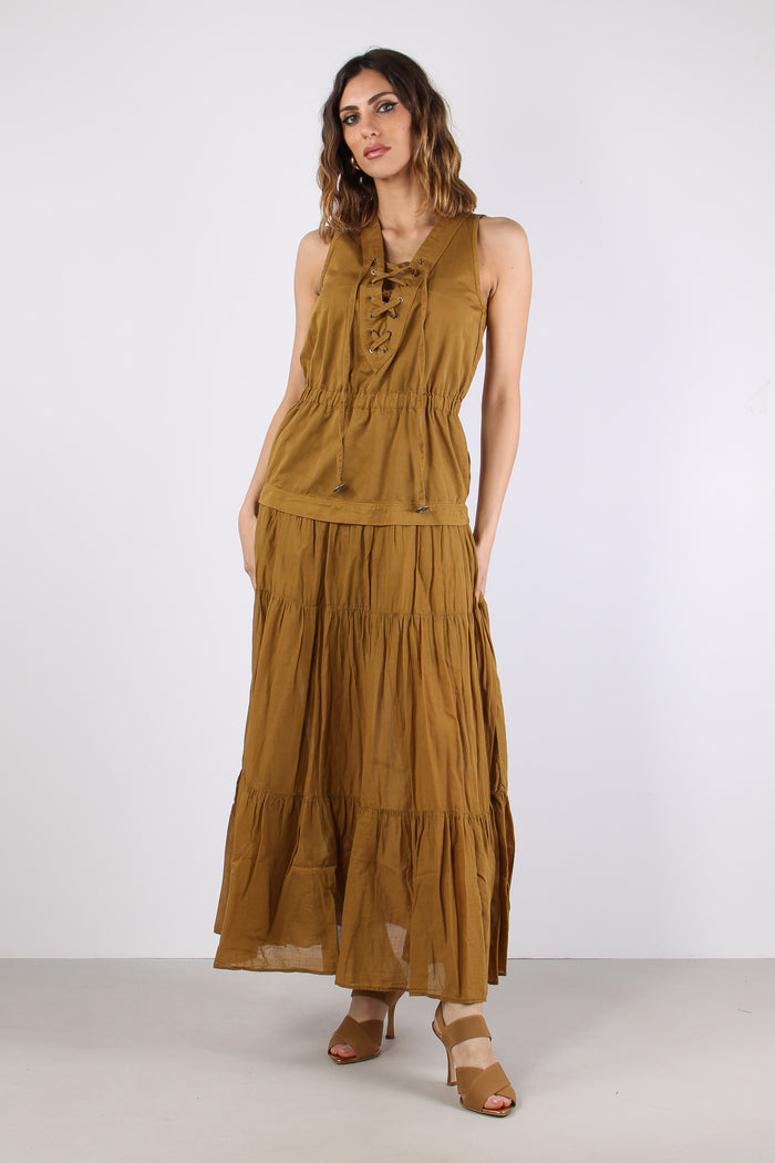 Casarsa Abito Voile Gabardina Bronzo-3