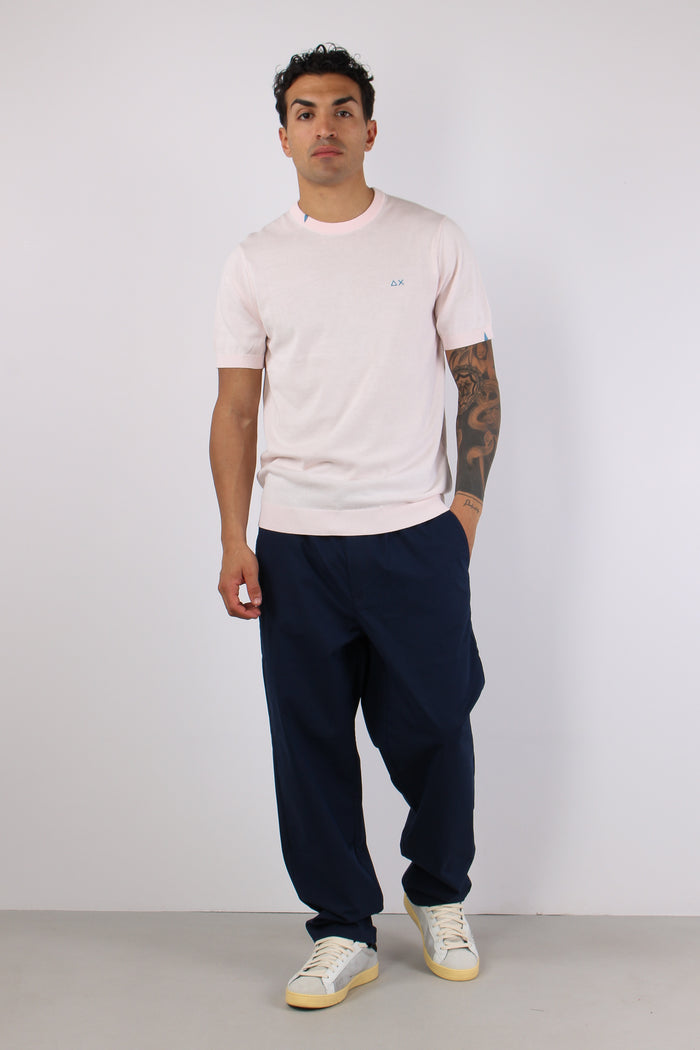 Maglia Girocollo M/m Filo Rosa-2