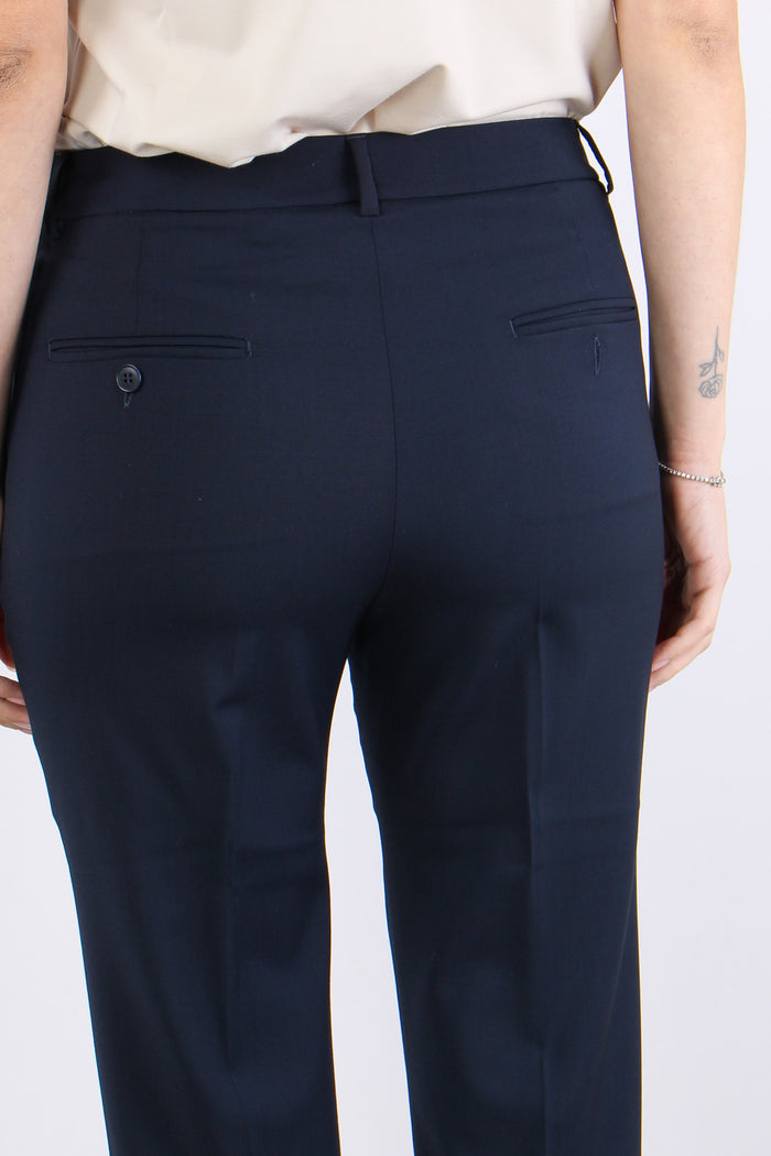 Canon Pantalone Fresco Lana Blu-7