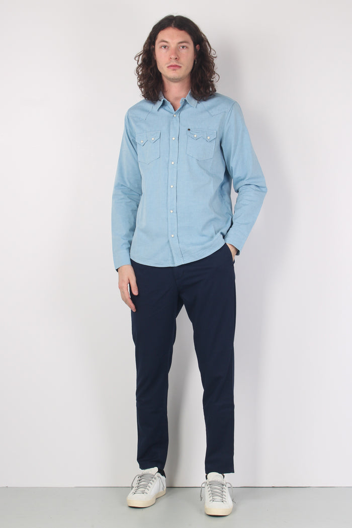Camicia Regular Azzurro-4