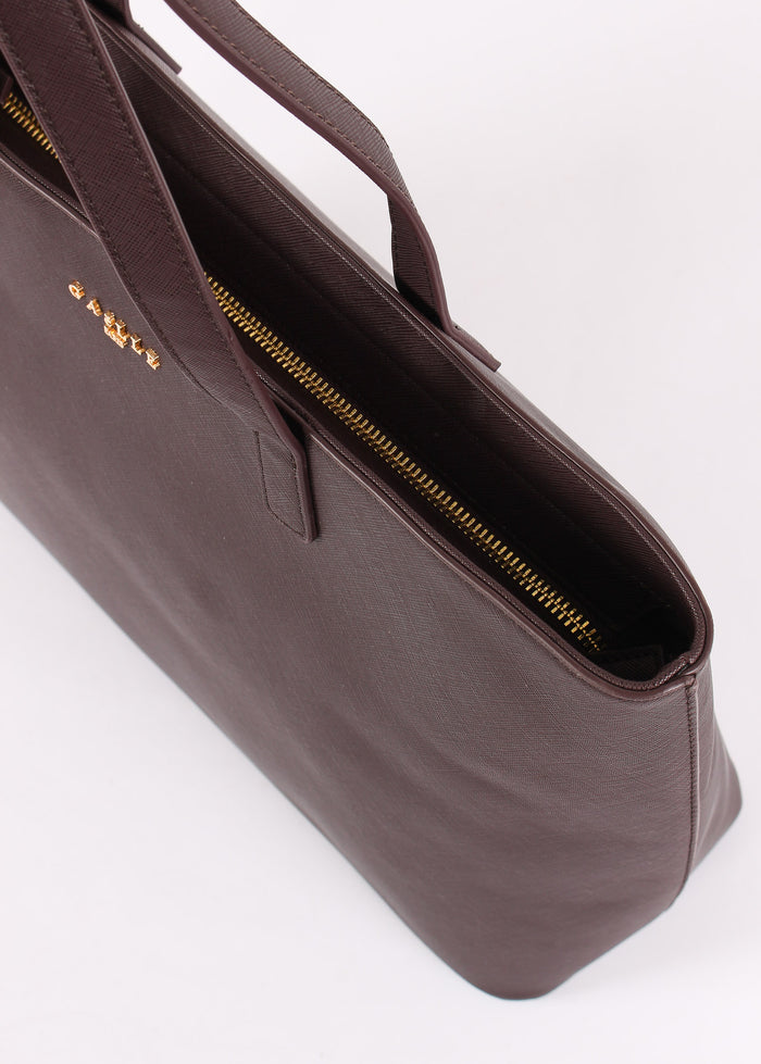 Maxi Shopping Saffiano Moro-5
