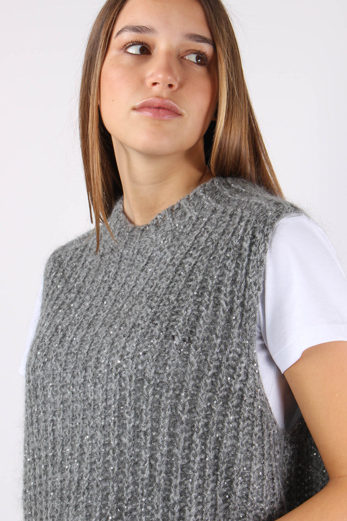 Gilet Mohair Paillettes Perla-8