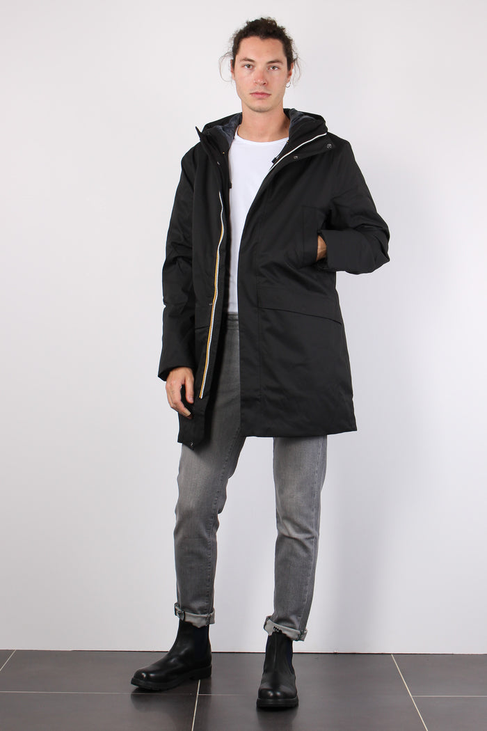 Parka Interno Pelo Black/blue-4