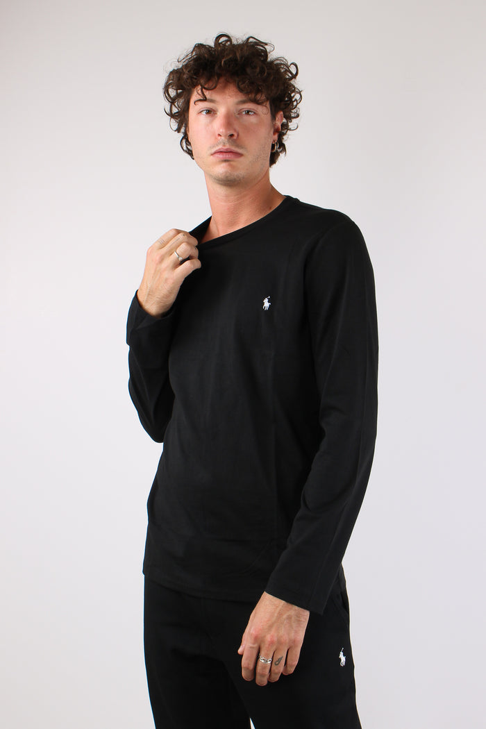 Maglia M/l Underwear Polo Black-3