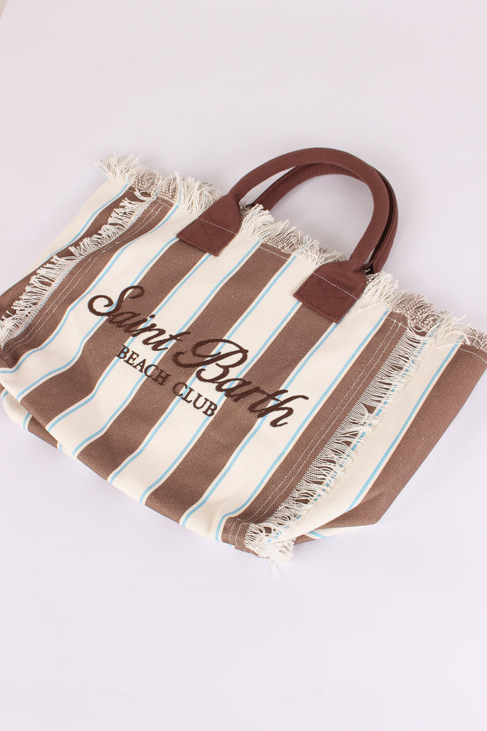 Vanity Canvas Righe Beige/bianco-2