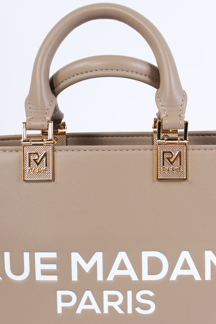 Shopping Mini Logo Taupe-7