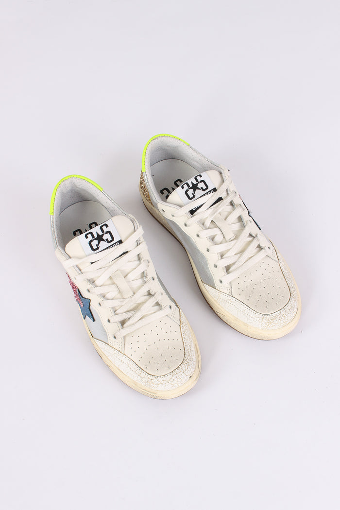 Sneakers Week Star Glitter Bianco/argento-5