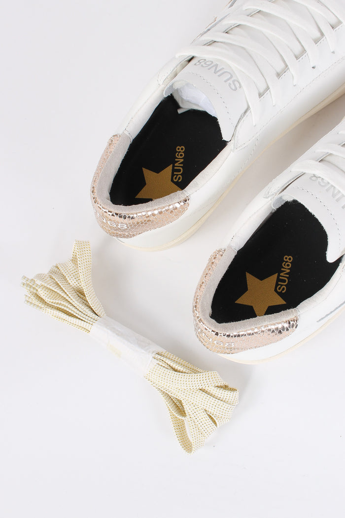 Sneakers Katy Leather Bianco/oro-4