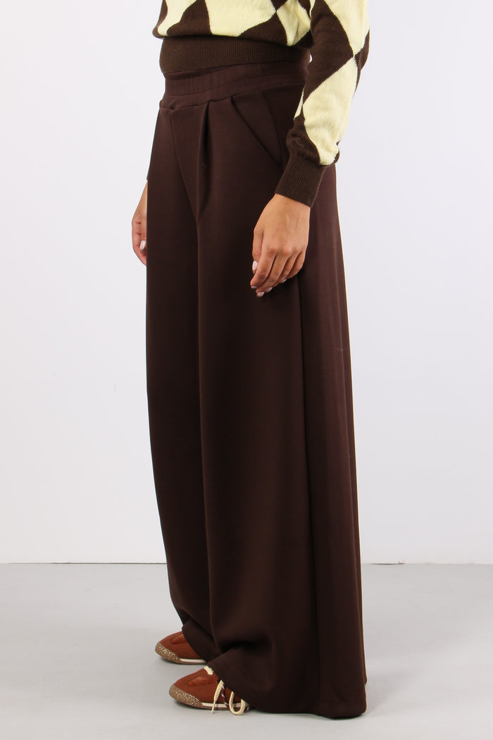 Pantalone Palazzo Pences Modal Moro-3