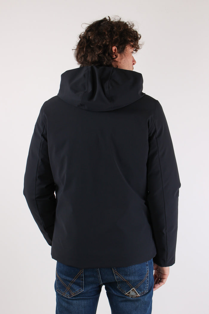 Giubbotto Tecnico Cappuccio Blue Black-5