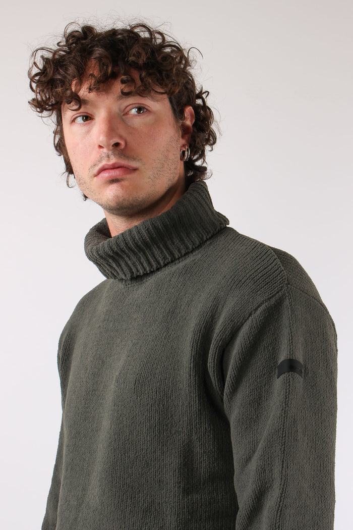 Maglia Collo Alto Forest Green-7