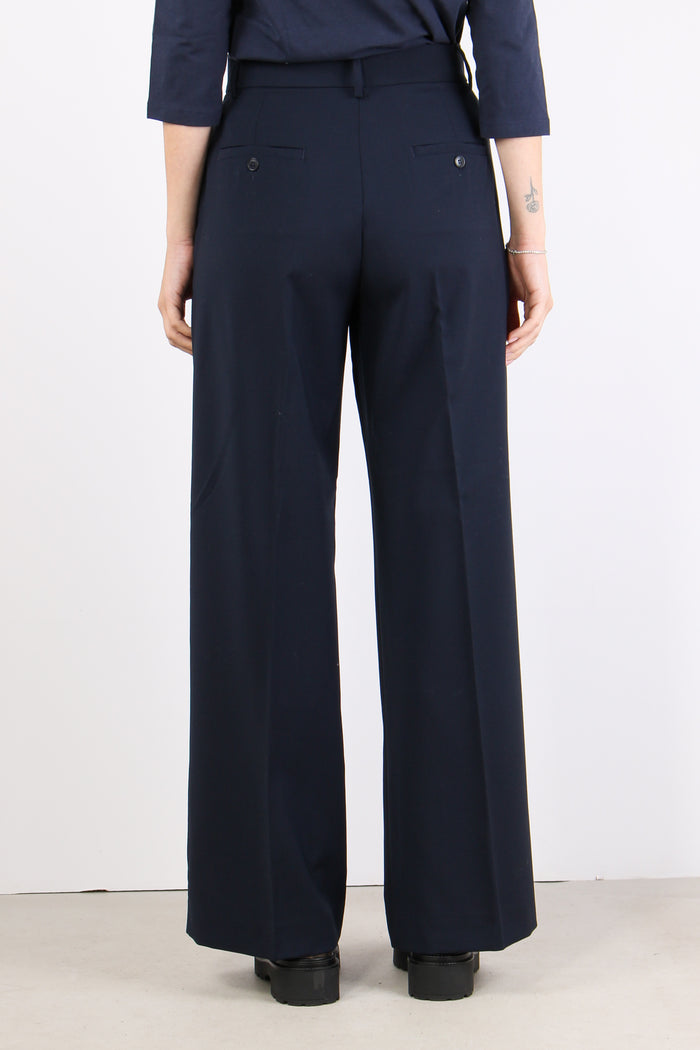 Visivo Pantalone Ampio Fresco Blu-5