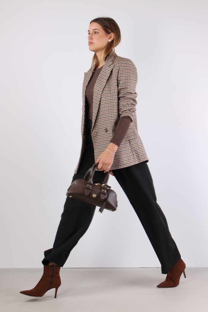 Giacca Scozzese Paillette Cammello/moro-5