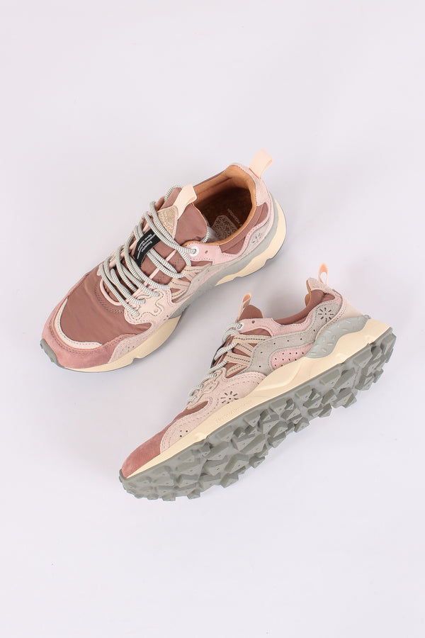 Sneakers Yamano 3  Suede/nylon Rose/purple-2