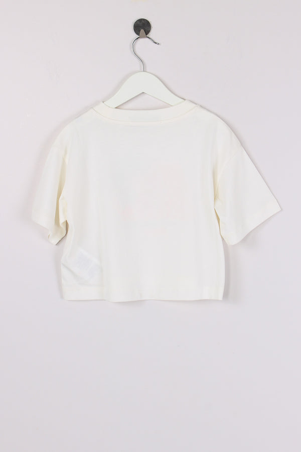 T-shirt Cropped Panna-2