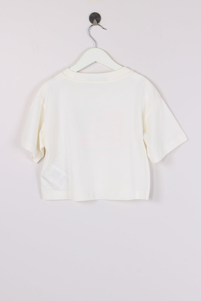 T-shirt Cropped Panna-2