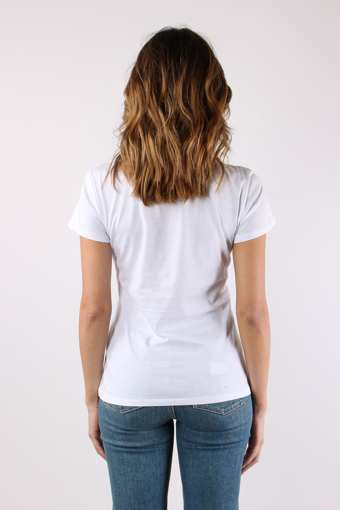 T-shirt Slim Fantasia Bianco/resort-5