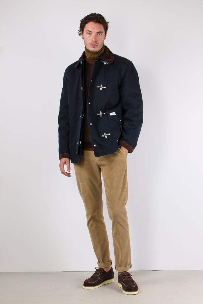 Cappotto 4 Ganci Canvas Blu-9