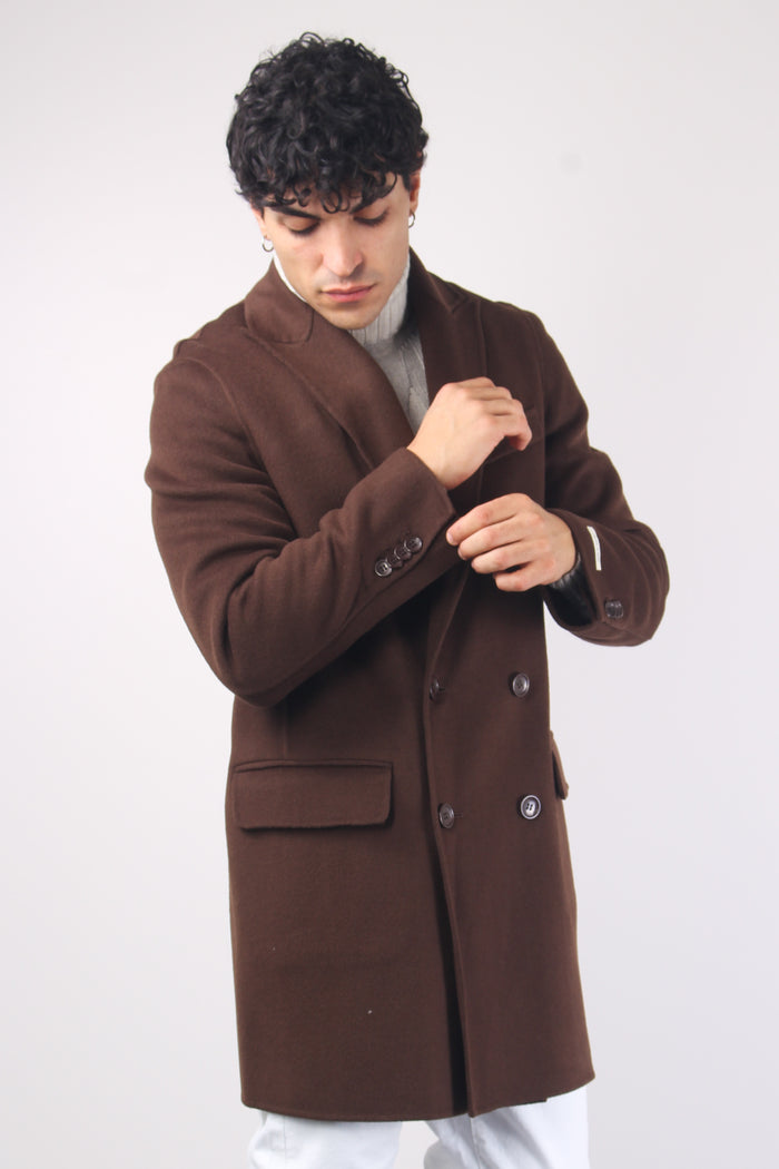 Gregorio Db Cappotto Doppiop Cioccolato-7