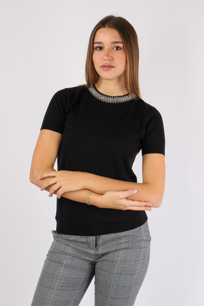 Acteria Maglia M/m Viscosa App Black-9