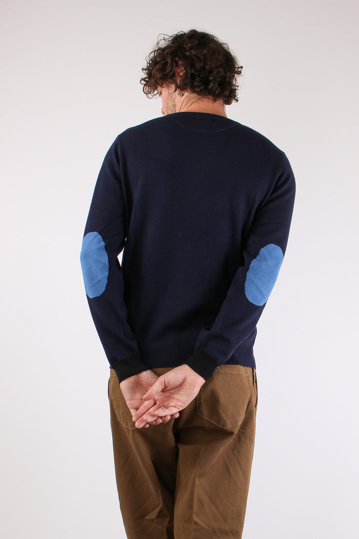 Maglia Profilo Toppa Navy Blue-3
