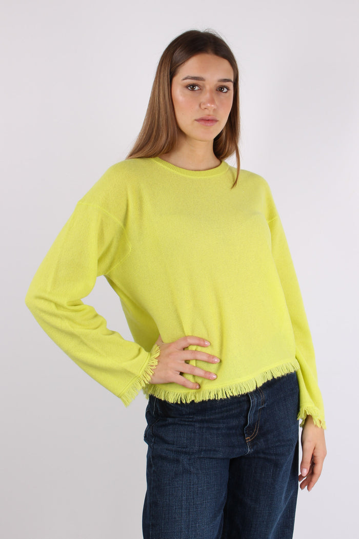 Girocollo Frangette Giallo-7