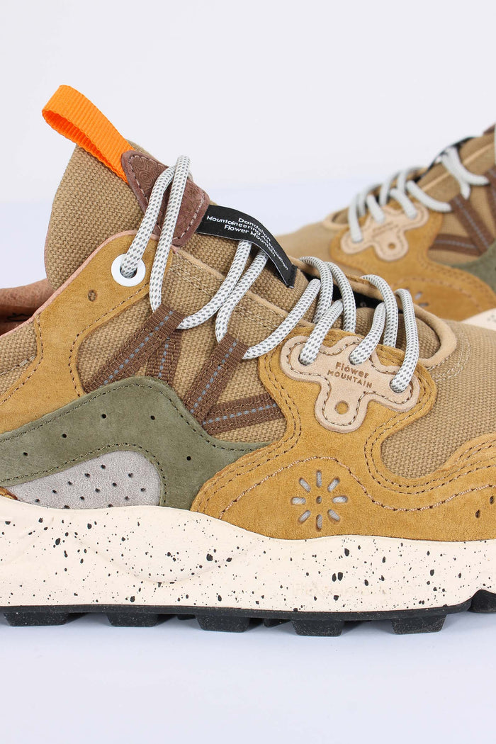 Sneakers Yamano Suede Canvas Kaki/military-5