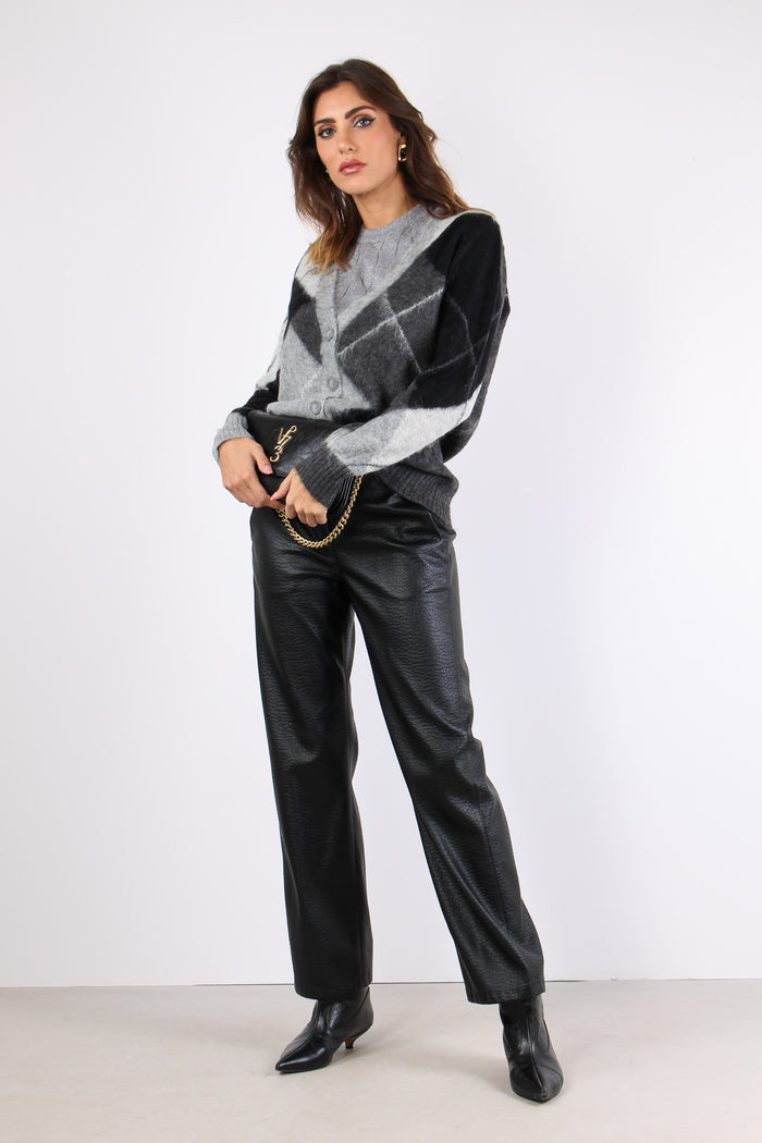 Pantalone Ecopelle Nero