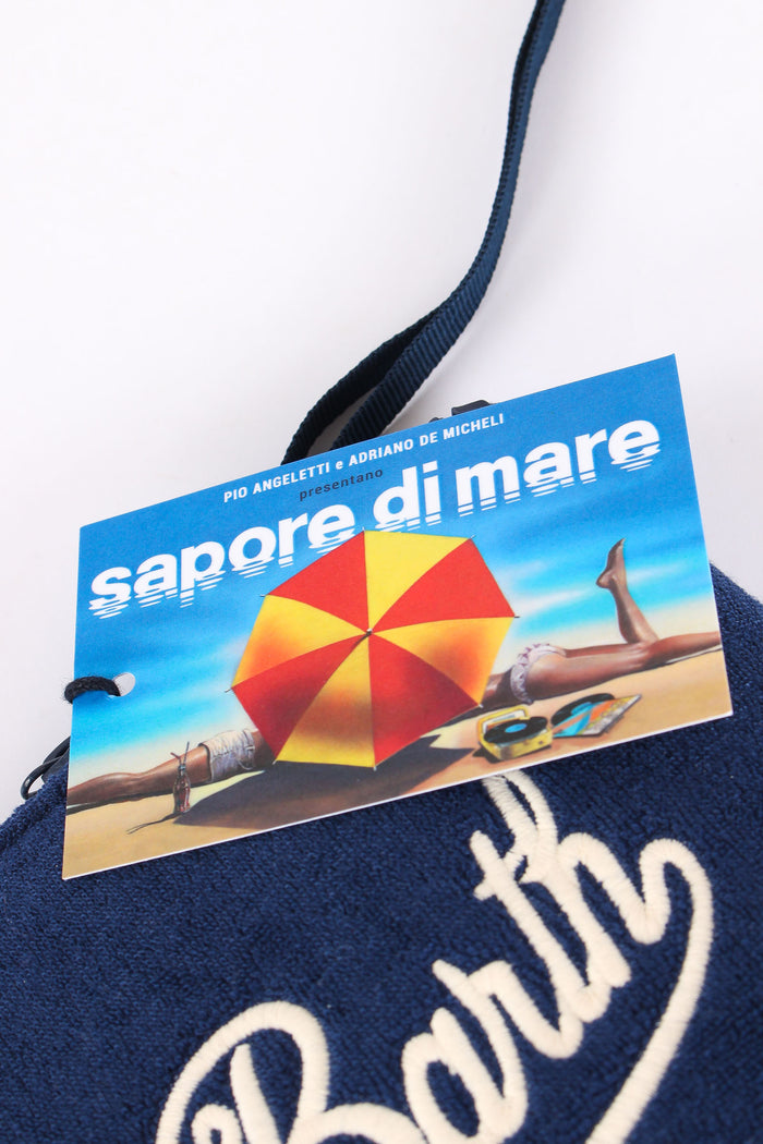 Aline Pochette Stampa Blu-4