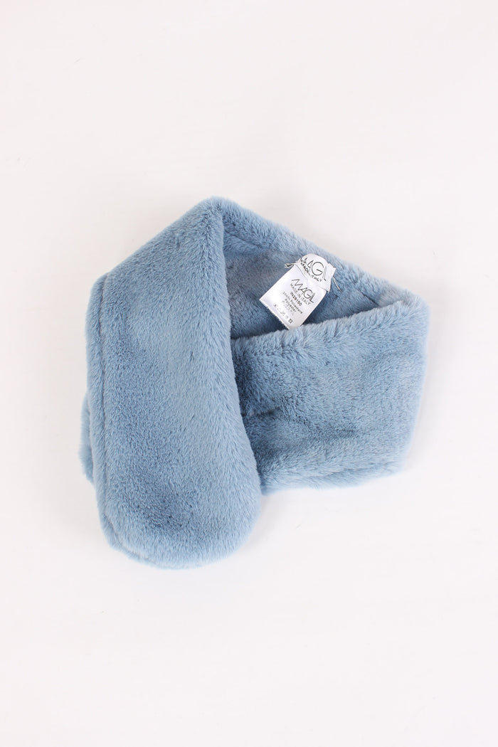 Sciarpa Pelliccia Azzurro