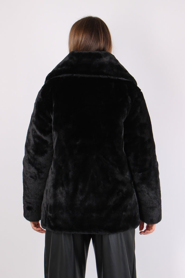 Ecopelliccia Reversibile Nero-8